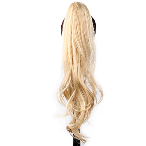 Ponytail Extension 32-Zoll-Kunststoff-Flexible Wrap-Around-Pferdeschwanz-Länge Pferdeschwanz-Verlängerungen Blonde Pferdeschwanz-Haarteile for den täglichen Gebrauch von Frauen Pferdeschwanz Extension von Huangj-0527