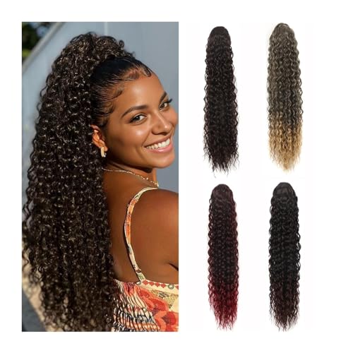 Ponytail Extension Lockiger Pferdeschwanz in natürlicher Farbe, 26 Zoll, lockige Pferdeschwanzverlängerung for schwarze Frauen, Pferdeschwanz-Haarverlängerung mit Kordelzug Pferdeschwanz Extensions Ponytail Extension Lockiger Pferdeschwanz in natürlicher Farbe, 26 Zoll, lockige Pferdeschwanzverlängerung for schwarze Frauen, Pferdeschwanz-Haarverlängerung mit Kordelzug Pferdeschwanz Extensions von Huangj-0527