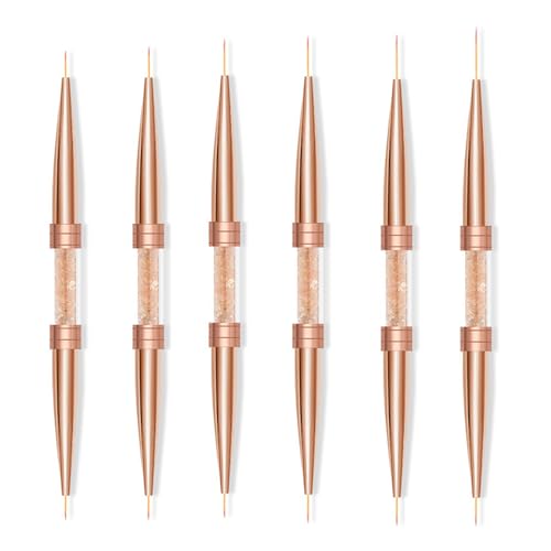 6 Stück Fine Line Nails Art Pinsel Für Frauen Nails Art Liner Pinsel Acryl Nagel Design Pinsel Set Nail Striping Pinsel Detail Malstift 6 Stück Fine Line Nails Art Pinsel Für Frauen Nails Art Liner Pinsel Acryl Nagel Design Pinsel Set Nail Striping Pinsel Detail Malstift von Huaqgu