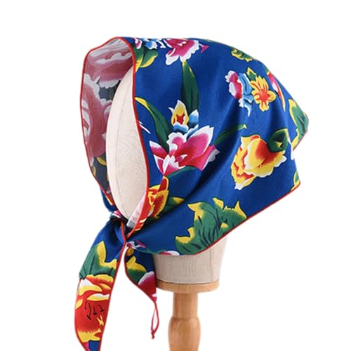Auffälliges Kopftuch Mit Blumendruck Bequemes Und Atmungsaktives Kopftuch Bunte Haarwickel Kopfbedeckung Für Den Alltag Bunte von Huaqgu