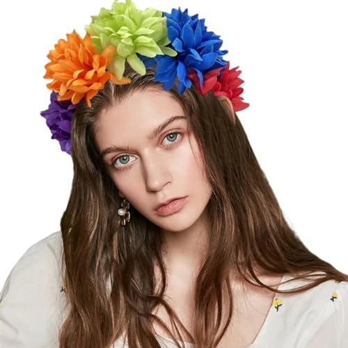 Elegante Stirnbänder Mit Weichem Stoff Blumen Kopfschmuck Mädchen Blumen Haarbänder Haarschmuck Für Hochzeit Party Cosplay Blumen Stirnbänder von Huaqgu