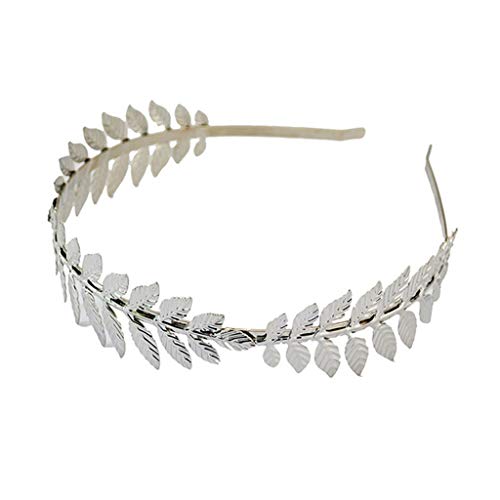 Glänzendes Blätter Stirnband Für Cosplay Goldenes Silber Griechisches Haarband Hochzeit Party Blätter Stirnband Silberne Stirnbänder Für Frauen von Huaqgu