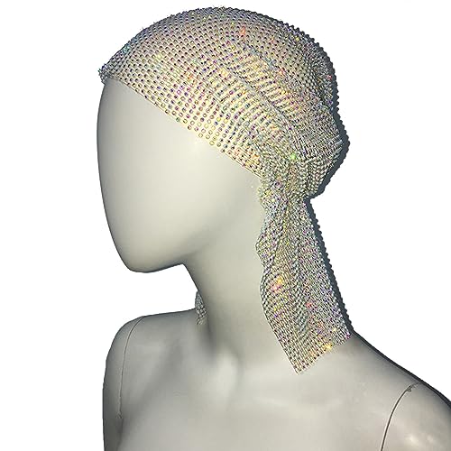 Mode Shinning Kopfschmuck Kopftuch Für Frauen Atmungsaktive Fishnet Mesh Stirnband Nachtclub Haar Zubehör Kopftuch Frauen Kopftuch Bunte von Huaqgu