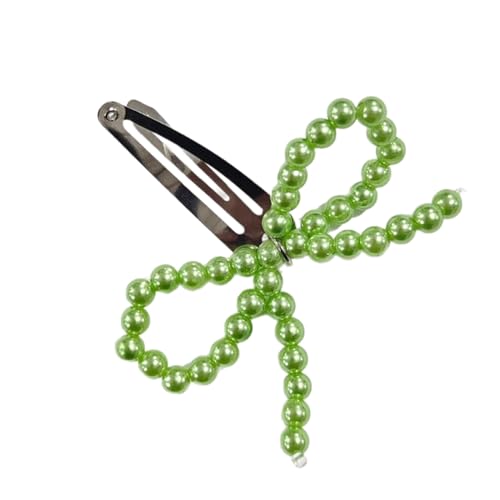 Nachahmung Von Perlen Schleife Haarnadel Stilvolle Metall Schleife Haarspangen Zarte Haarschmuck Für Frauen Haare Dekoration Bunte Haarschmuck von Huaqgu