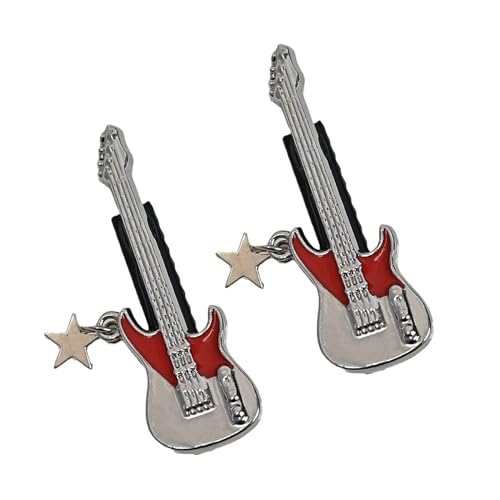 Personalisierter Sterngitarren Haarschmuck Stilvolle Haarspangenverzierung Mit Einzigartigem Sterngitarrenmuster Für Musikbegeisterte. Einzigartige Haarspange von Huaqgu