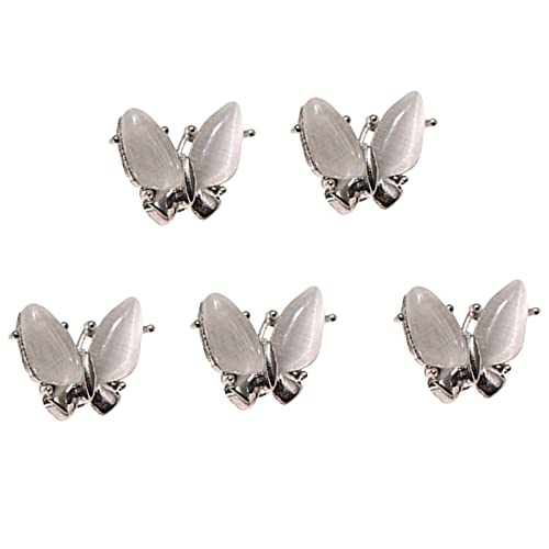 Zirkon Schmetterling Nagel 3D Legierung Nail Art Nagel Funkelnden Nagel Schmuck Kristall Für Frauen Mädchen Metall Nagel Studs Für Nagel Kunst von Huaqgu