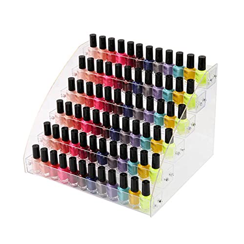 6-stufiger Nagellack-Organizer, Transparenter Nagellack-Präsentationsständer, Acryl-Lippenstift-Ausstellungsständer, Ständer Für Ätherisches Öl, Make-up-Organizer von Huasean