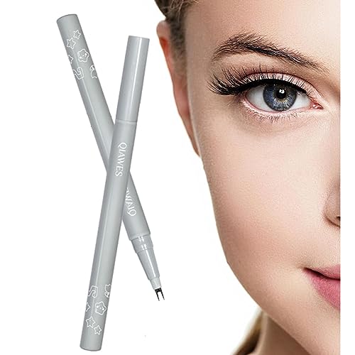 Unterer Wimpernstift Mit Doppelter Spitze, Wasserfester Flüssiger Eyeliner-Stift, Superstabiler Flüssiger Wasserlinien-Augenstift, Schnell Trocknender Wimpernstift Mit Ultrafeiner Spitze von Huasean