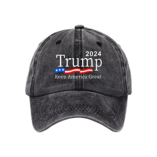 2024 Election Trump Baseball Slogan Hat Polo Style Baseball Cap Washed Denim Sonnenhut Vintage Golf Cap von Huaxingda