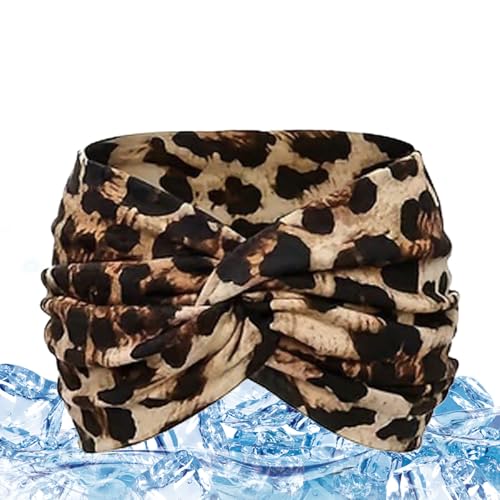 Huayeex Boho Haarbänder - Gedrehtes Turban Design Haarband - Atmungsaktives Blumenmuster Kopfband Für Freizeitmode Radfahren Fitness Yoga von Huayeex