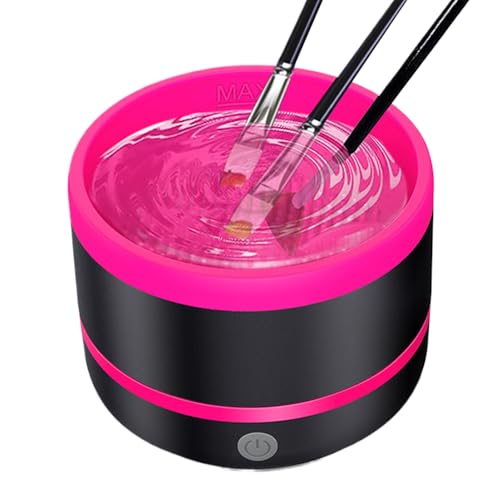 Huayeex Elektrischer Make-up-Pinsel-Reiniger, Wasch-Make-up-Pinsel-Reiniger, wiederaufladbares Kosmetik-Werkzeug, Reinigungszubehör für Foundation, Concealer, Lidschatten, Rouge-Applikatoren von Huayeex