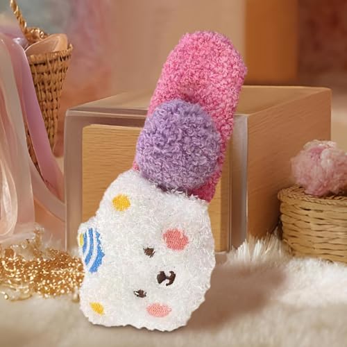Huayeex Niedliche Haarspangen | Plüsch Haarspangen - Seitlicher Haarschmuck Styling Accessoires Für Damen Und Mädchen von Huayeex