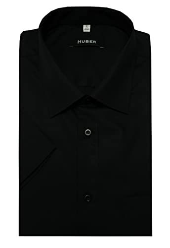 Huber Hemden Kent Kurzarm schwarz 3XL von Huber Hemden