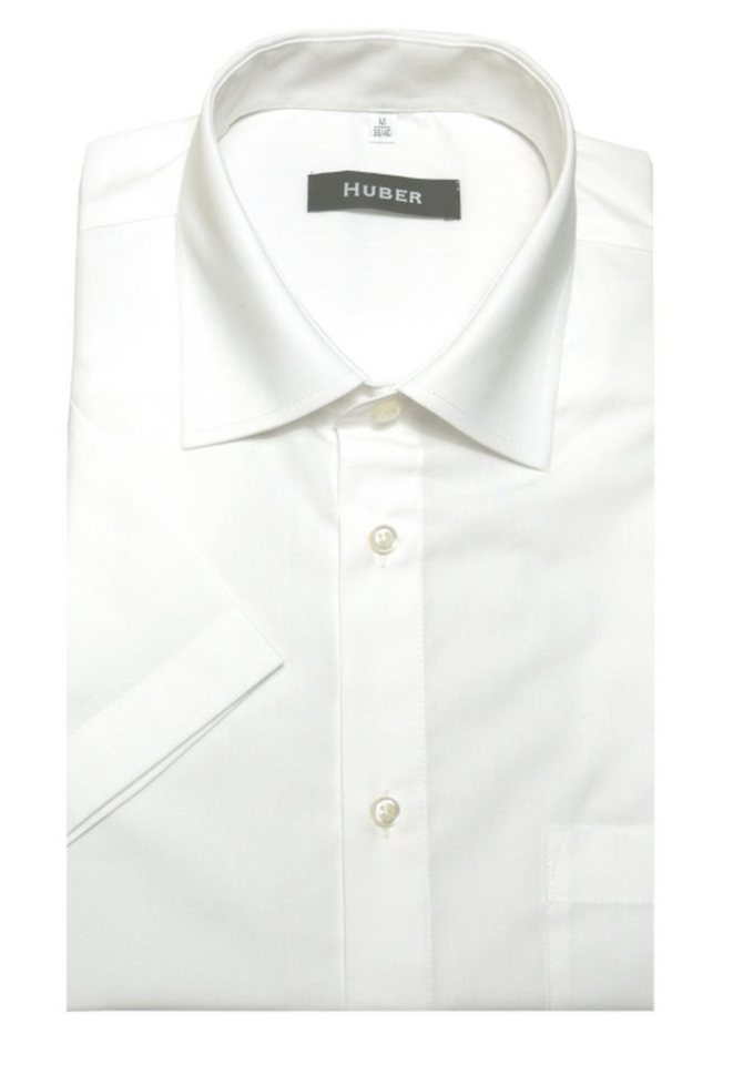 Huber Hemden Kurzarmhemd HU-0138 Kentkragen, Kurzarm, Regular Fit-gerader Schnitt, Made in EU von Huber Hemden