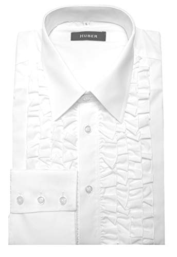 HUBER Rüschenhemd Weiss 4XL von HUBER