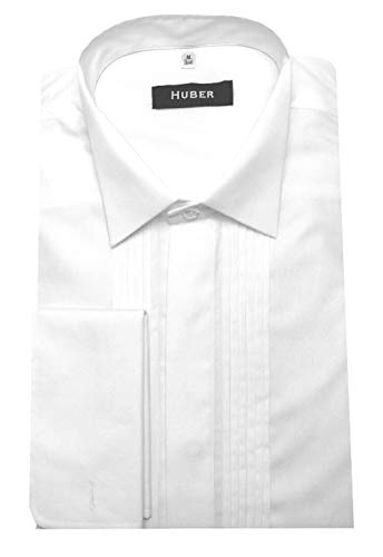 Huber Smokinghemd mit Biesen weiß 4XL von Huber Hemden
