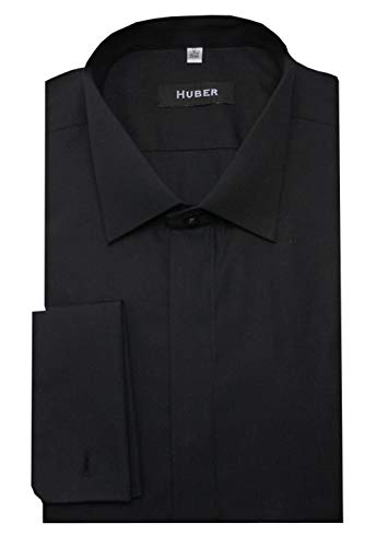 Huber Smokinghemd schwarz 5XL von Huber Hemden
