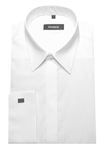 HUBER Umschlag Manschettenhemd weiß L von HUBER