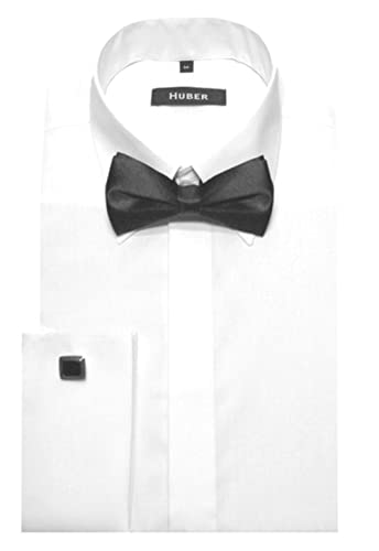 HUBER Umschlag Manschettenhemd weiss mit Fliege schwarz u. Mansch.knopf XXL HUBER Umschlag Manschettenhemd weiss mit Fliege schwarz u. Mansch.knopf XXL von HUBER
