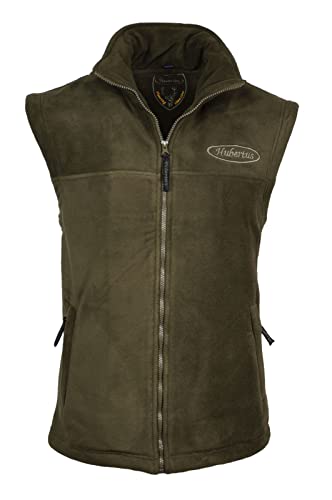 Hubertus Herren Fleeceweste, Jagdweste, Outdoorweste Olivgrün, Modell Rhön (as3, alpha, l, regular, regular) von Hubertus