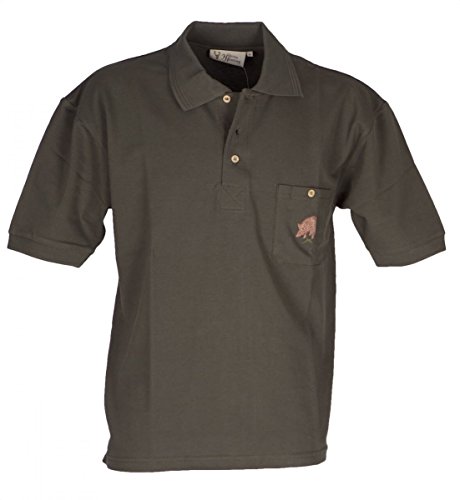 Hubertus Herren Polo Pique 10227890 Oliv 1007 Größe 4XL von Hubertus