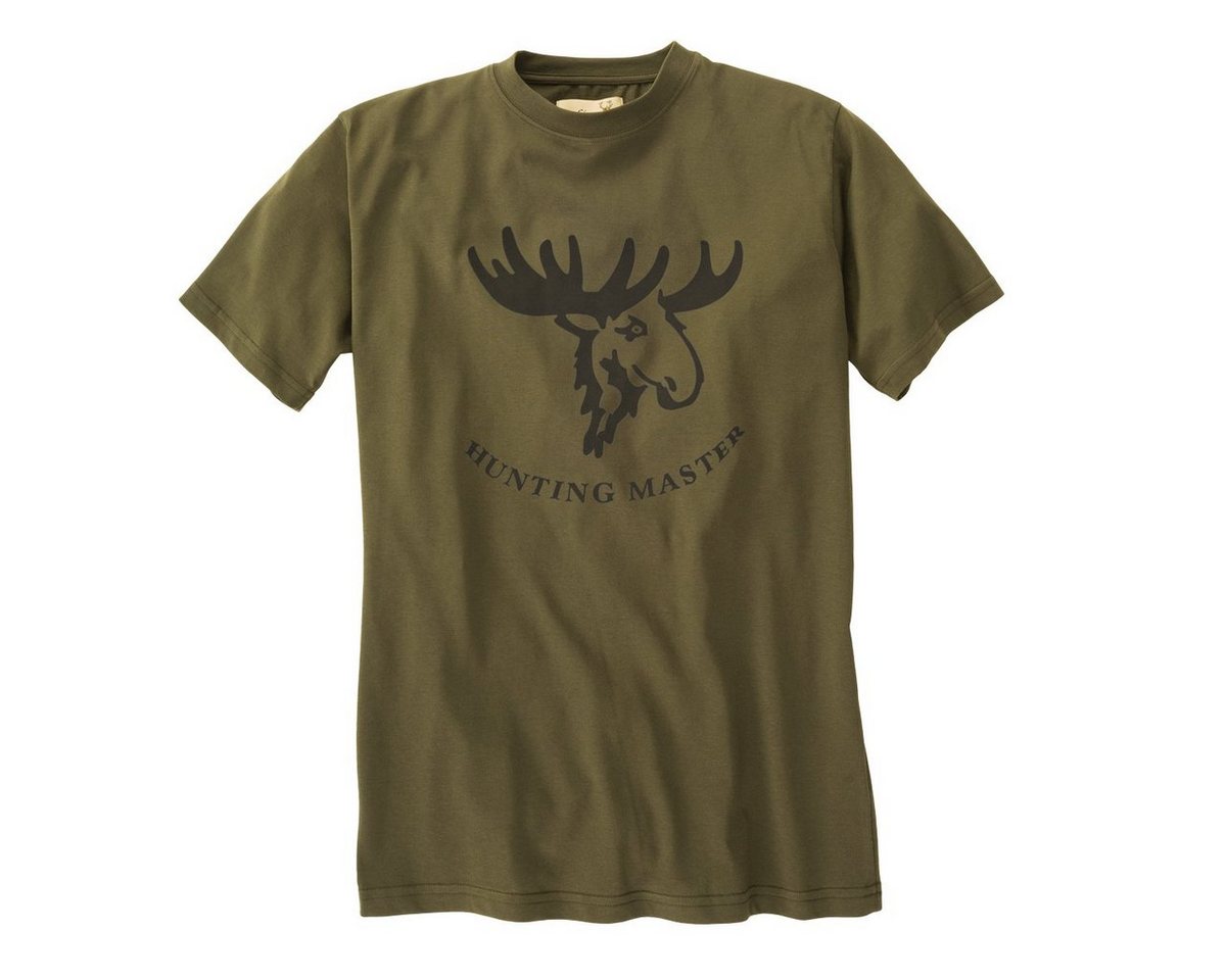 Hubertus Rundhalsshirt Übergrößen T-Shirt schilf mit Druck Hunting Master von Hubertus von Hubertus