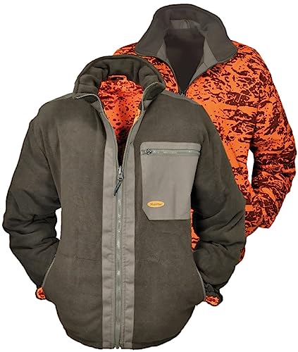 Hubertus Wendefleecejacke Oliv/Signalcamo 7XL von Hubertus