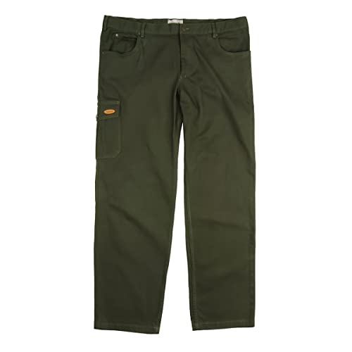 Hubertus XXL grüne Stretch-Jagdjeans mit Beintasche, Größe:68 von Hubertus