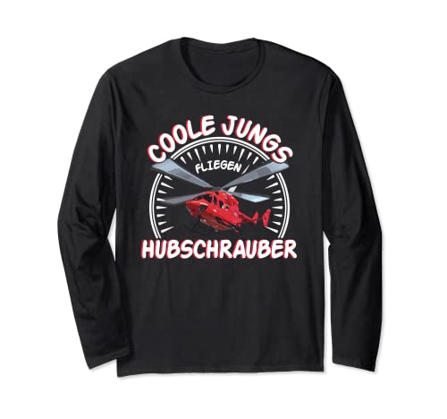 Coole Jungs fliegen Hubschrauber Kinder Hubschrauberpilot Langarmshirt Coole Jungs fliegen Hubschrauber Kinder Hubschrauberpilot Langarmshirt von Hubschrauber Pilot Helikopter Kindergeburtstag