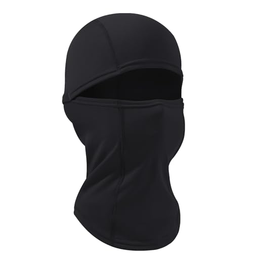 Huccik Kinder-Sturmhaube Winter Windabweisend Skimaske für Jungen,Wärmendes Balaclava Multifunktional Halstuch für Skifahren Fahrrad (DE/NL/SE/PL, Alphanumerisch, Einheitsgröße, Black/Schwarz) von Huccik