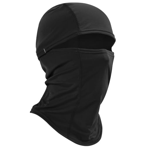 Huccik Sturmhaube Winter – Winddichte Ski Maske für Motorrad, Skifahren & Fahrrad, Warme Fleece-Balaclava für Herren & Damen (DE/NL/SE/PL, Alphanumerisch, Einheitsgröße, Black/Schwarz) von Huccik