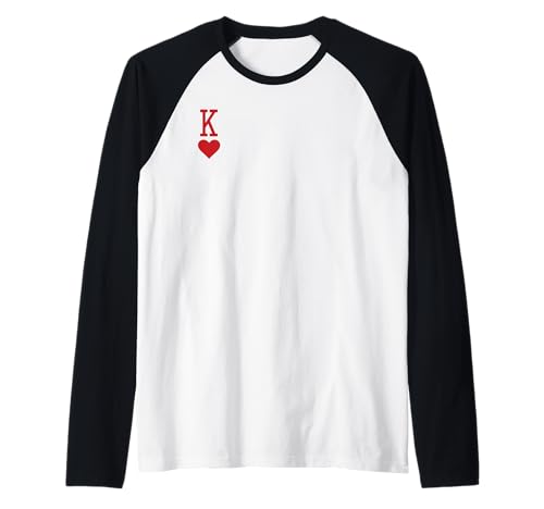 Herren King of Hearts Spielkarte Raglan Herren King of Hearts Spielkarte Raglan von Huckleberry Road