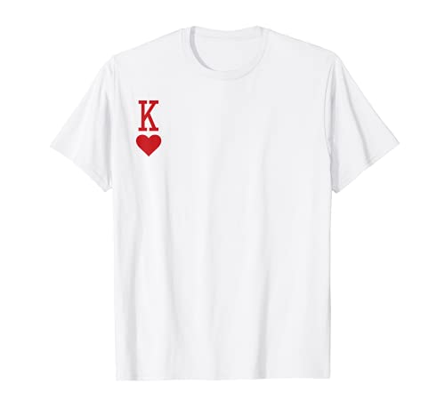 Herren King of Hearts Spielkarte T-Shirt Herren King of Hearts Spielkarte T-Shirt von Huckleberry Road