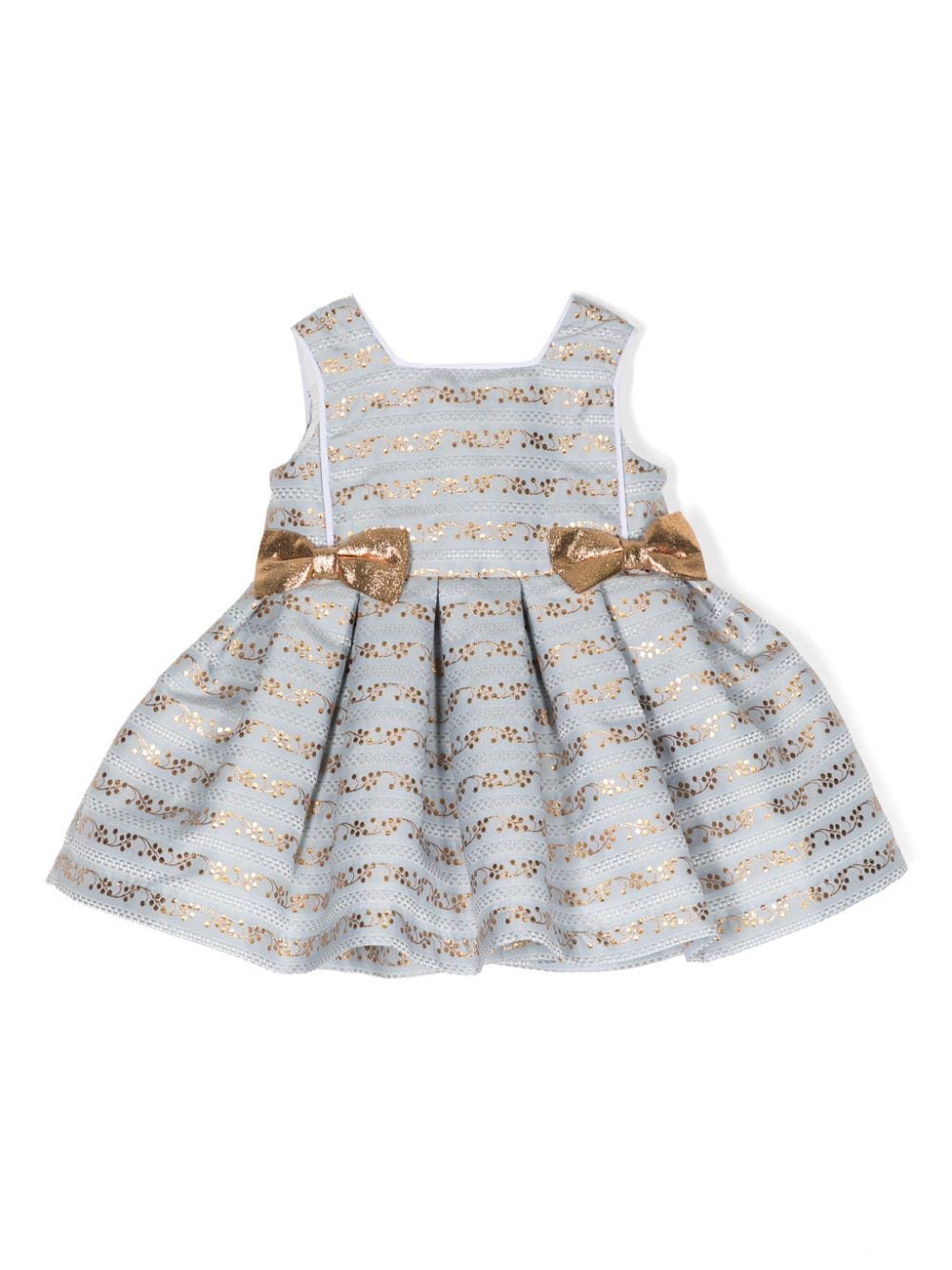 Hucklebones London Jacquard-Kleid-Set mit Schleifendetail - Blau von Hucklebones London