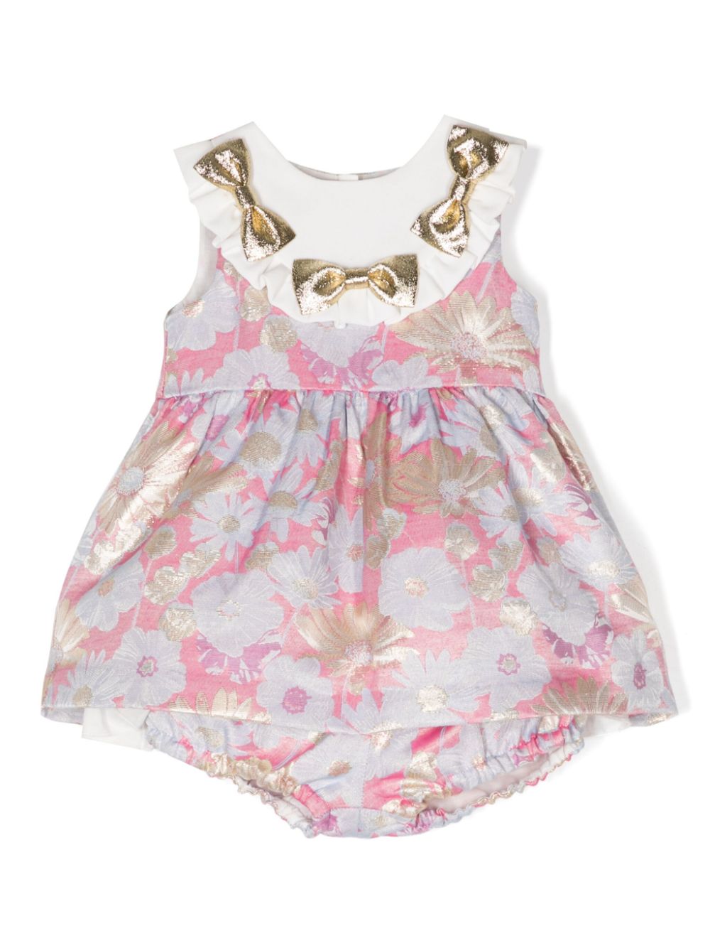 Hucklebones London Set aus Kleid und Höschen mit Blumen-Print - Rosa von Hucklebones London