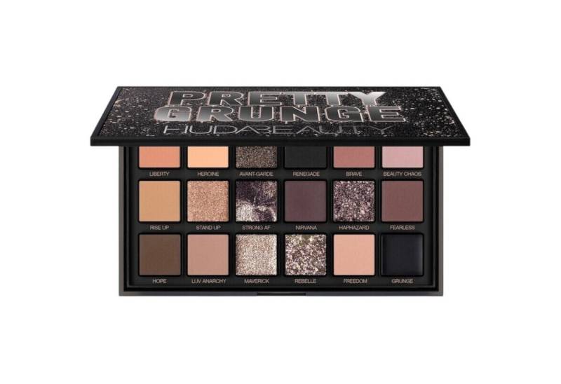 Huda Beauty Lidschatten-Palette Pretty Grunge Eyeshadow, 18 aufregende Farben von Huda Beauty