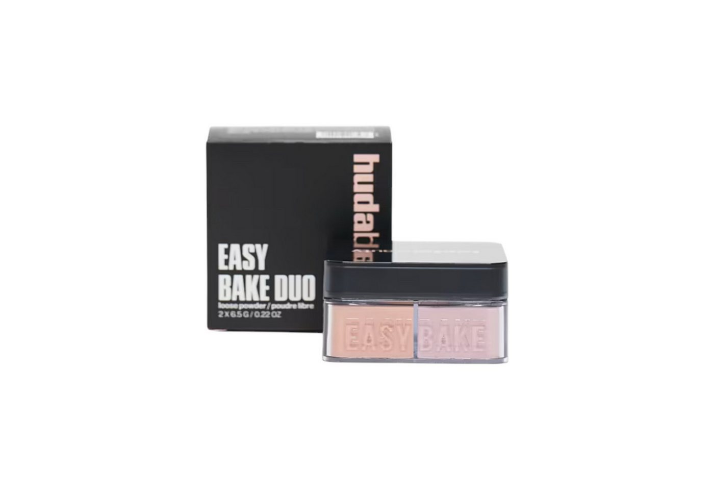 Huda Beauty Puder Easy Bake Duo – Loses Fixierpuder, geteiltem Design (2 Farben) von Huda Beauty