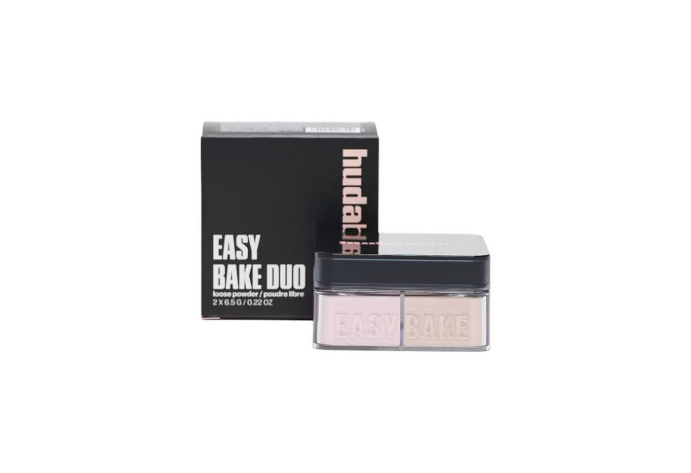 Huda Beauty Puder Easy Bake Duo – Loses Fixierpuder, geteiltem Design (2 Farben) von Huda Beauty