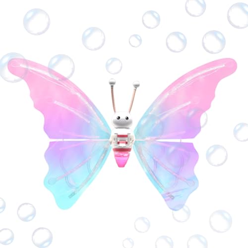 LED-Flügel, Leuchtendes, bewegliches Schmetterlingskostü mit Flügeln für Mädchen, Led-Feenflügel mit Beleuchtung und Musikdesign als Weihnachtsgeschenk für Schwester und Tochter Hudhowks von Hudhowks