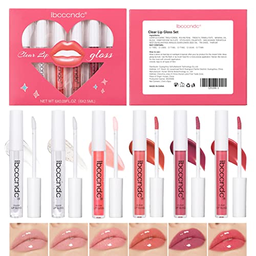 Lippenglasur | Flüssiger Lipgloss | Lippen-Make-up, feuchtigkeitsspendend, aufpolsternd, glänzender Lippenstift, feuchtigkeitsspendend, süße Lippenglasur für Frauen und Mädchen Hudhowks von Hudhowks