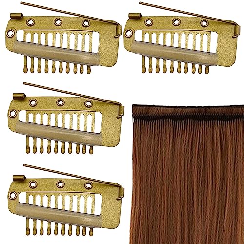 Perückenclips haarteil mit klammer haarklammern friseurbedarf Schnappclips für Perücken und Haarverlängerungen Kleine Snap Perücke Zubehör Clips für Damen Haarverlängerungen zum Selbermachen von Hudhowks