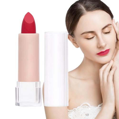 Roter Lippenstift, wischfest,Langanhaltender mattierter Lippenstift | Langlebige, nicht verblassende, wasserfeste Lippenstifte als Geschenk für Frauen und Mädchen Hudhowks von Hudhowks