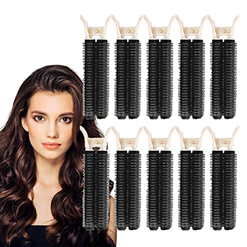 Volumizing Hair Clips 10pcs Magic Clips for Hair hair rollers,hair curler Volume Volumizing Curlers Root Clips Heatless DIY Hair Curler for Women Girls Long Short and Curly Hair Styling Supplies von Hudhowks