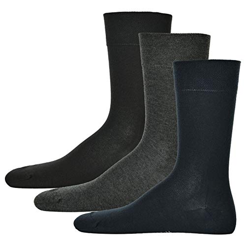 Hudson 3 Paar Herren Socken, Relax Cotton, ohne Gummifäden (43-44 (3 Paar)) von Hudson