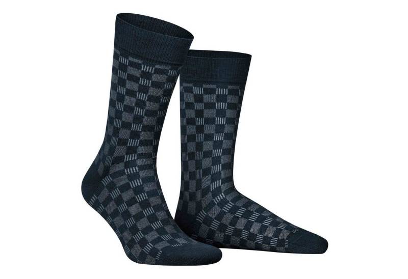 Hudson Basicsocken Board (1-Paar) Socken mit Schachbrett-Muster von Hudson