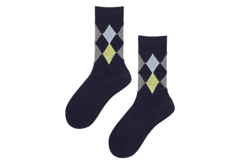 Hudson Basicsocken City Map (1-Paar) Socken mit Rauten-Muster von Hudson