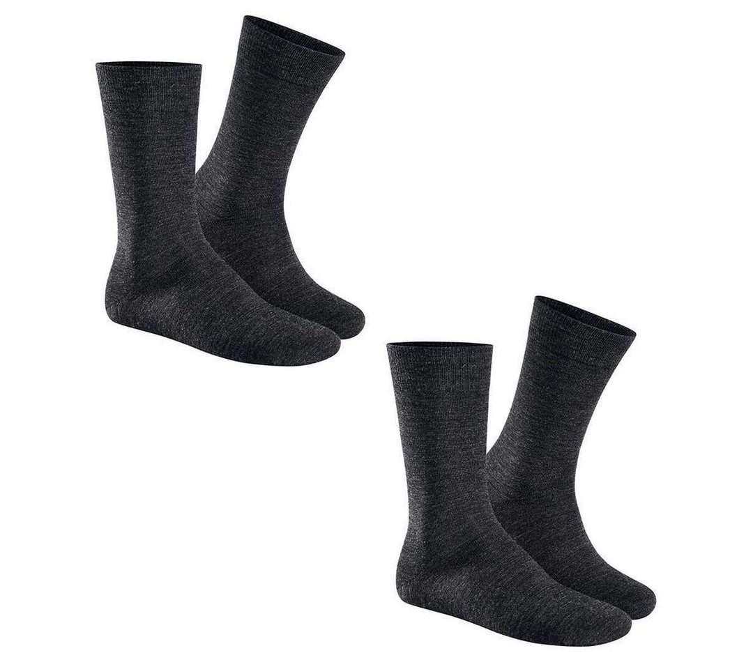 Hudson Basicsocken ONLY 2-PACK (2-Paar) Herren Socken mit Schurwolle im Doppelpack von Hudson