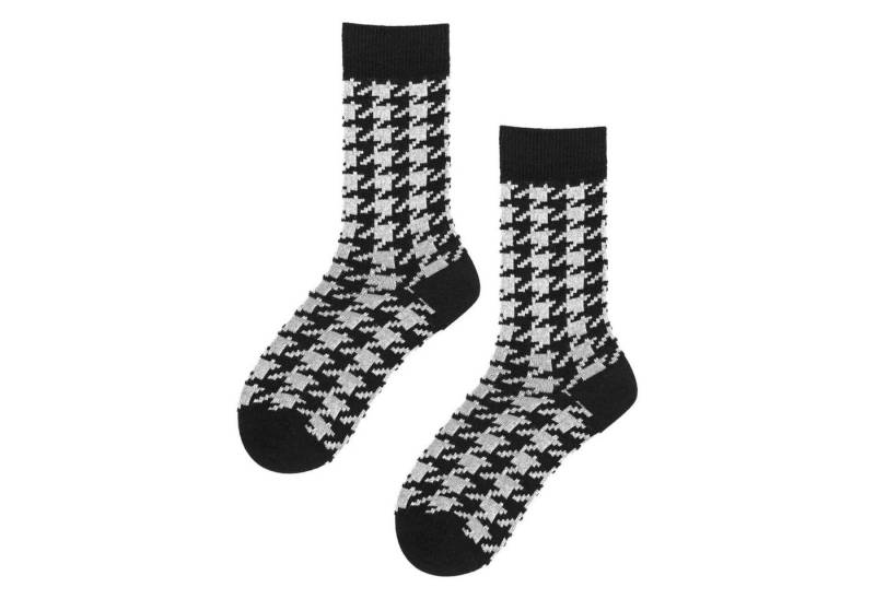 Hudson Basicsocken Rough Check (1-Paar) Socken mit Hahnentritt-Muster von Hudson