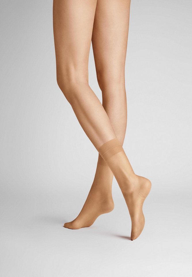 Hudson Basicsocken Simply Shine 15 2-Pack (2-Paar) Langsöckchen mit Komfortbund im Doppelpack von Hudson