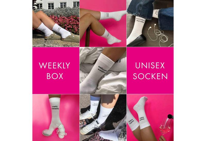 Hudson Basicsocken Weekly Box (7-Paar) Sockenbox mit 7 Paar Tennissocken von Hudson